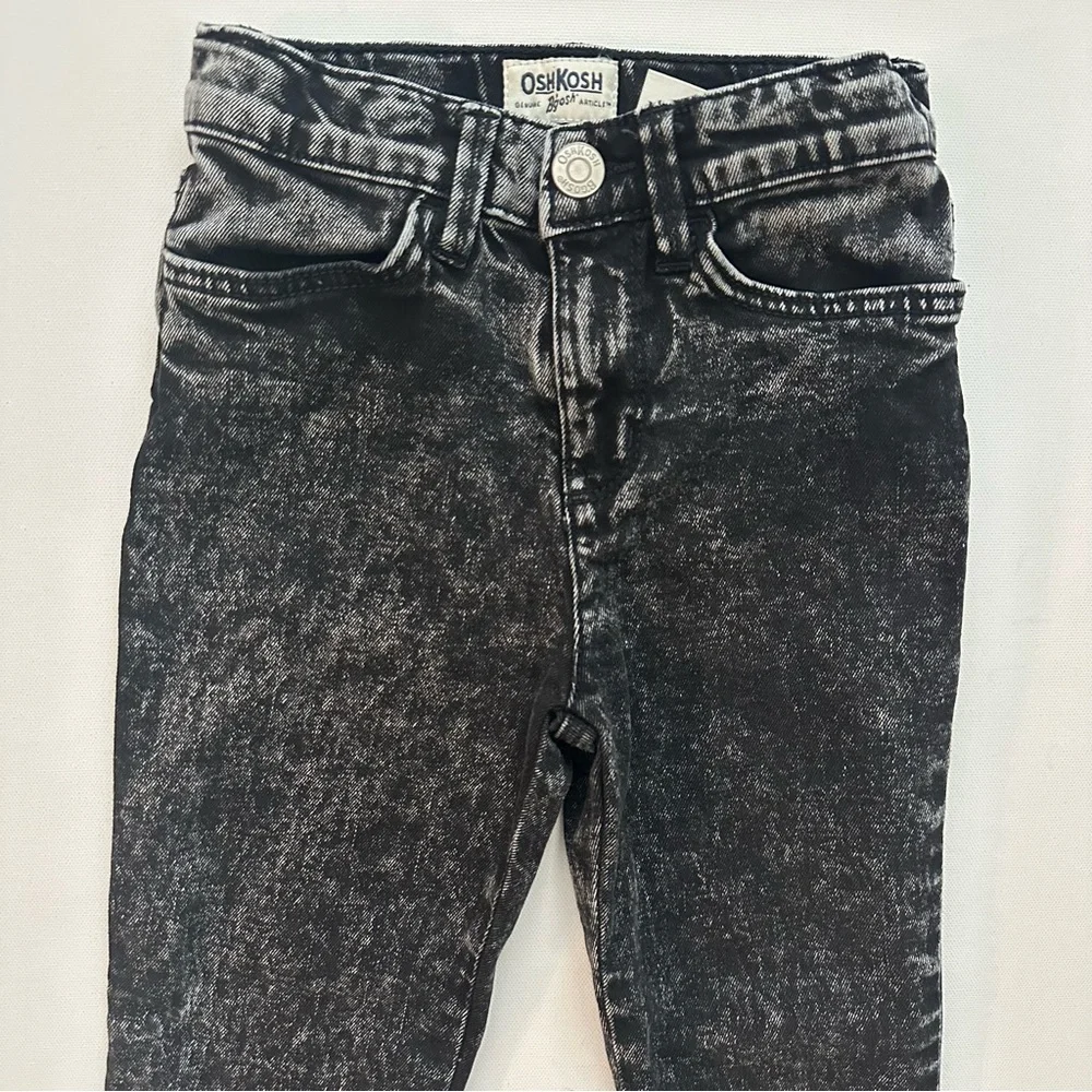OshKosh B'gosh Black Denim Kids Jeans Size 5 Girls